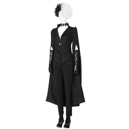 Movie Cruella Cruella de Vil B Fullsuit Cosplay Costumes