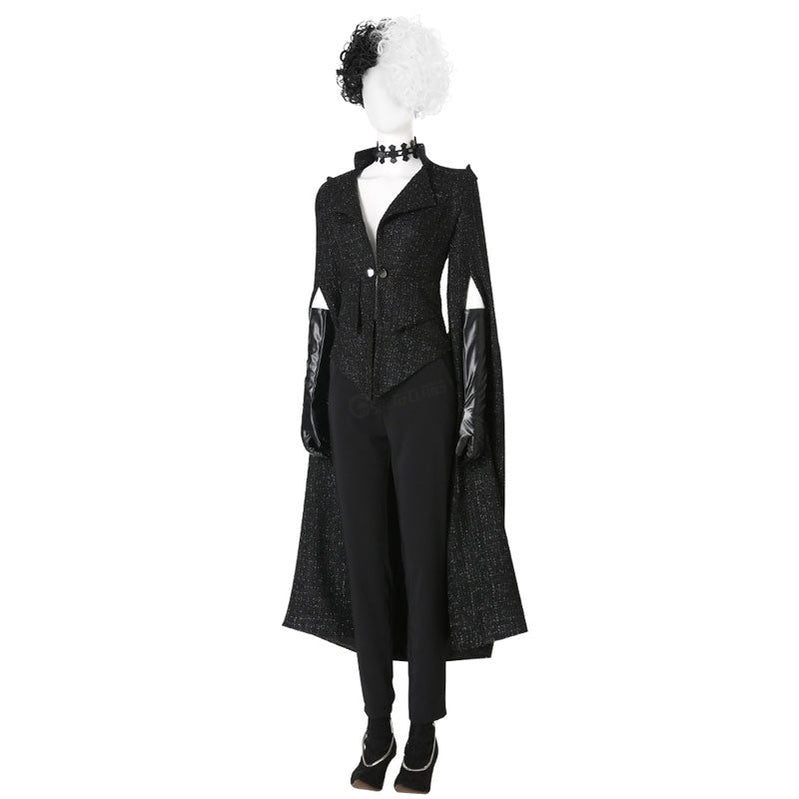 Movie Cruella Cruella de Vil B Fullsuit Cosplay Costumes