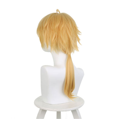 Genshin Impact Thoma Blonde Halloween Cosplay Wigs