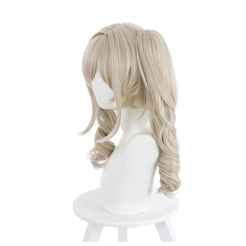 Genshin Impact Barbara Curly Blonde Ponytail Cosplay Wigs
