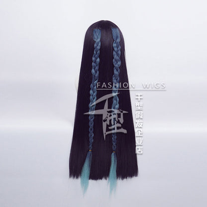 Genshin Impact Yun Jin Dark Purple Long Cosplay Wigs