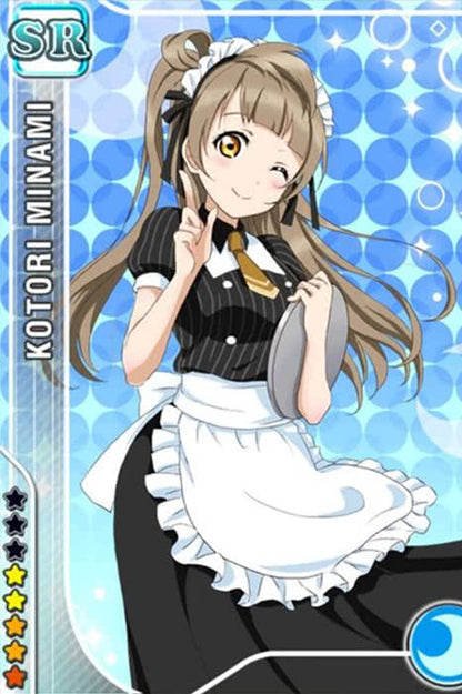 Love Live! Anime Cosplay Costumes Maid Uniforms Black and White Dresses