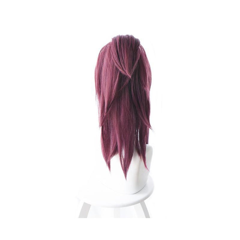 LOL KDA Skin Akali Purple Ponytail Cosplay Wigs