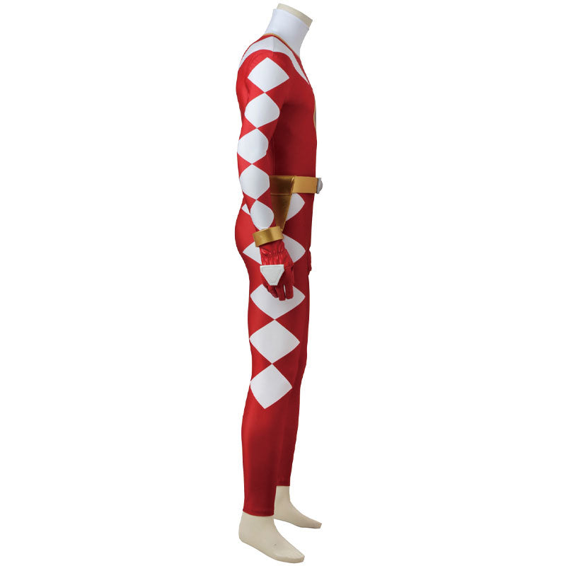 Mighty Morphin Power Rangers Abare Max Ryouga Hakua Abare Red Costumes