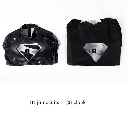 Superman Legacy Clark Kent Black Jumpsuit Cosplay Costumes