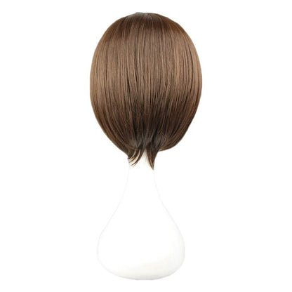 30CM Gintama Okita Sougo Short Dark Brown Cosplay Wigs