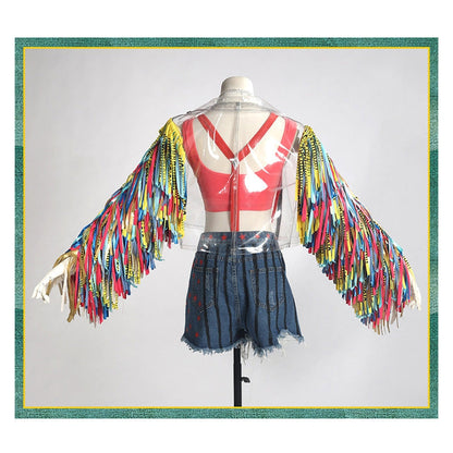 Birds of Prey Harley Quinn Ribbon Outfits Cosplay Costume