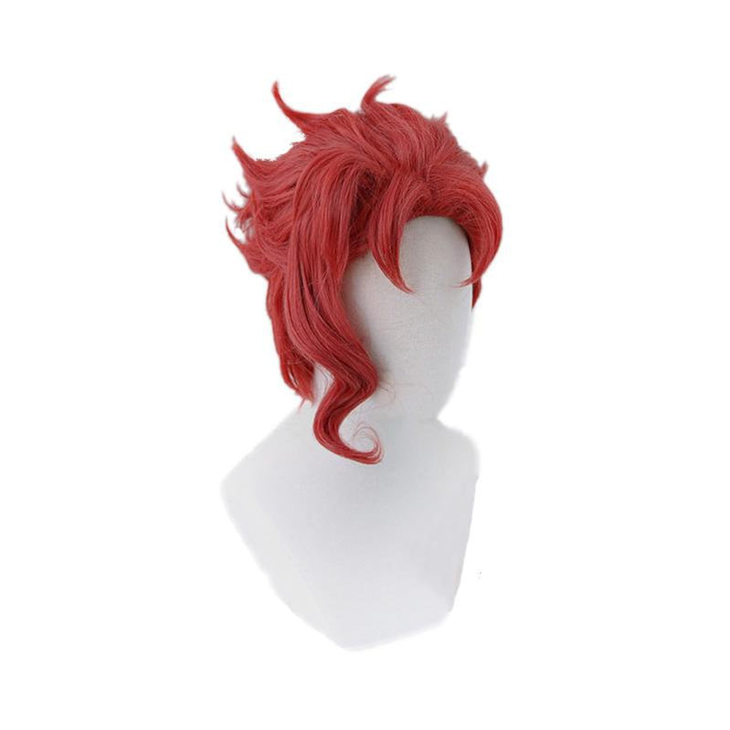 JoJo's Bizarre Adventure Stardust Crusaders Kakyoin Noriaki Short Wine Red Cosplay Wigs