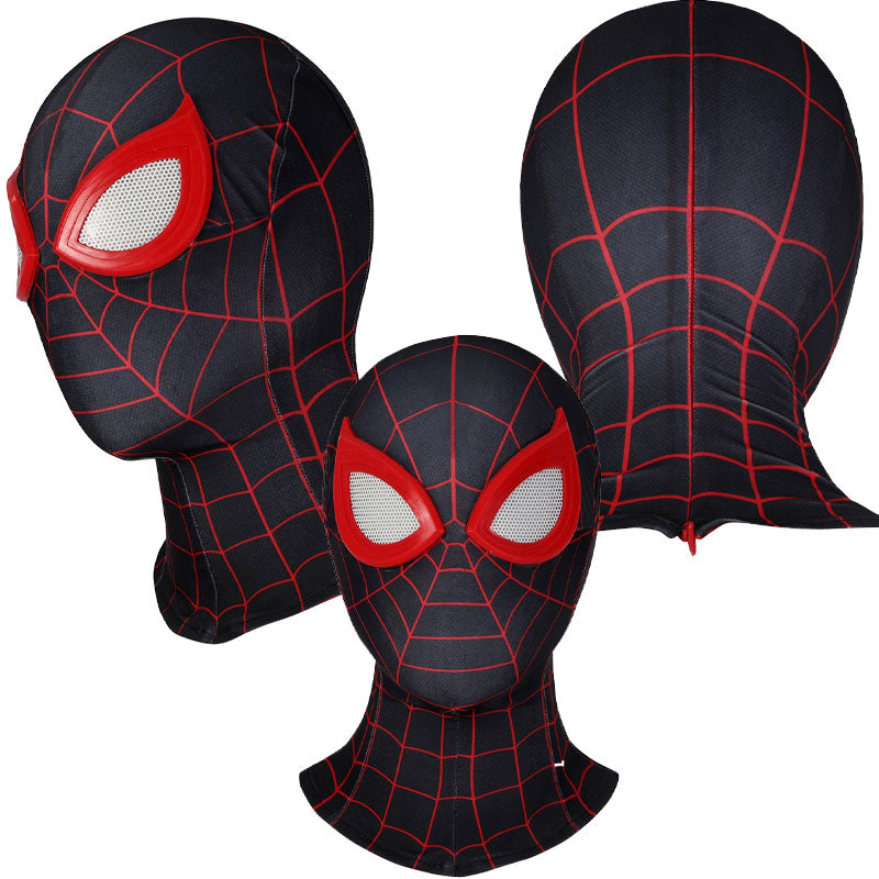 Spider-Man PS5 Crimson Cowl Suit Jumpsuit Cosplay Costume
