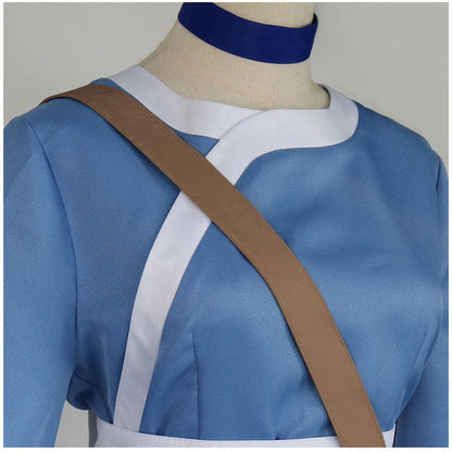 Avatar: The Last Airbender Katara Blue Dress Outfit Cosplay Costumes