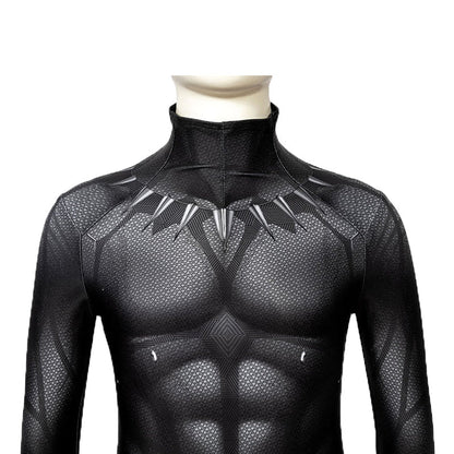 Captain America Civil War Black Panther Kids Jumpsuit with Mask Costume