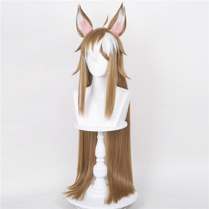 Genshin Impact Miss Hina Inugami Cosplay Wigs With Props