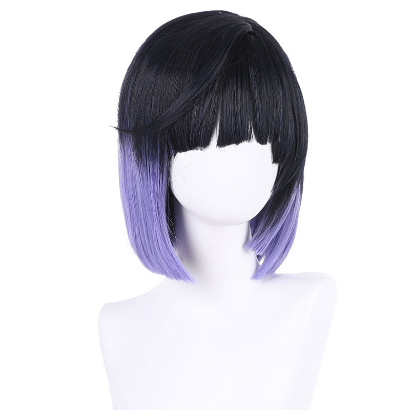 Genshin Impact Yelan Black Gradient Purple Cosplay Wigs