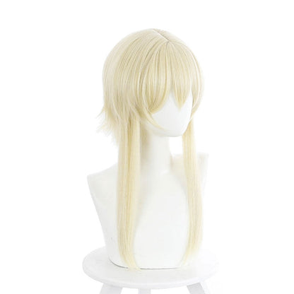 Genshin Impact Traveler Lumine Blonde Ponytail Cosplay Wigs