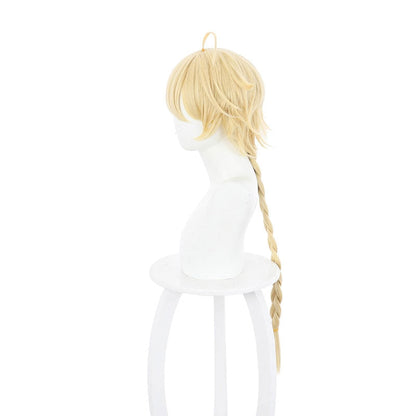 Genshin Impact Traveler Aether Blonde Ponytail Cosplay Wigs