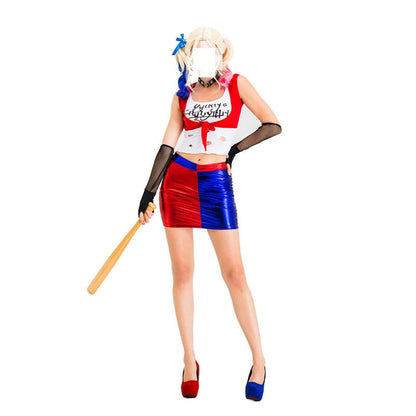 Suicide Squad Harley Quinn T shirt Cosplay Costumes