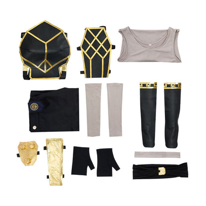 Game LOL Arcane 2 Vi Combat Suit Cosplay Costumes