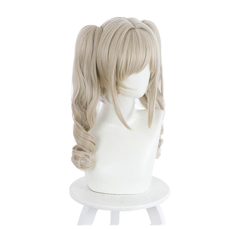 Genshin Impact Barbara Curly Blonde Ponytail Cosplay Wigs