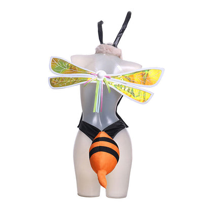 Final Fantasy VII Remake Aerith Gainsborough Bee Bunny Girl Cosplay Costume
