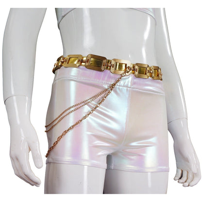 KPop Demon Hunters Rumi Zoey Mira Iridescent Leather Cosplay Costumes