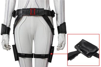 Black Widow Natasha Romanoff White Suit Female Cosplay Costumes