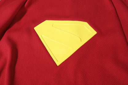 Comics Superhero Supergirl Superwoman Fullset with Coat Cosplay Costumes