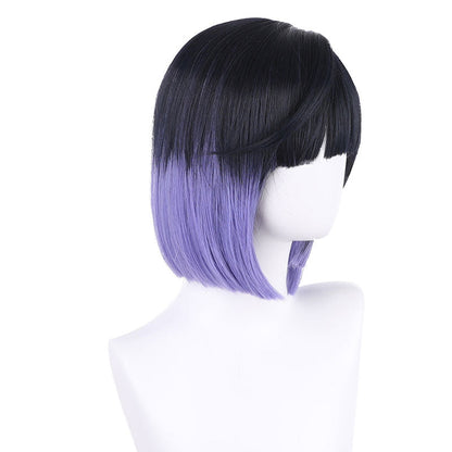 Genshin Impact Yelan Black Gradient Purple Cosplay Wigs