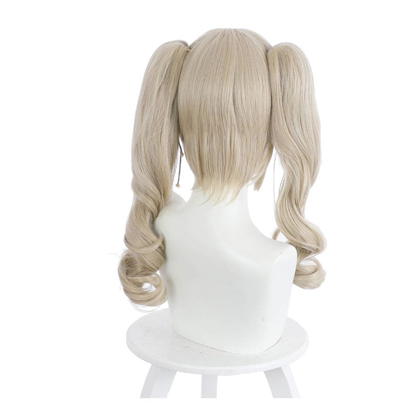 Genshin Impact Barbara Curly Blonde Ponytail Cosplay Wigs