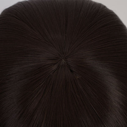 Genshin Impact Amber Dark brown Long Cosplay Wigs