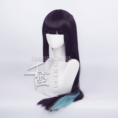 Genshin Impact Yun Jin Dark Purple Long Cosplay Wigs
