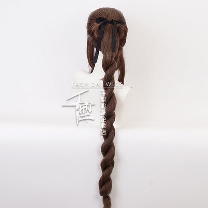Final Fantasy VII Remake FF7 Aerith Gainsborough Long Brown Cosplay Wigs