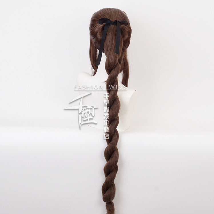 Final Fantasy VII Remake FF7 Aerith Gainsborough Long Brown Cosplay Wigs