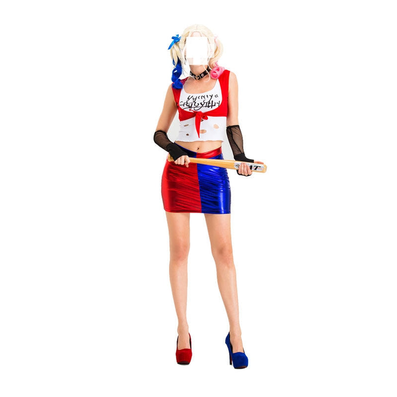 Suicide Squad Harley Quinn T shirt Cosplay Costumes
