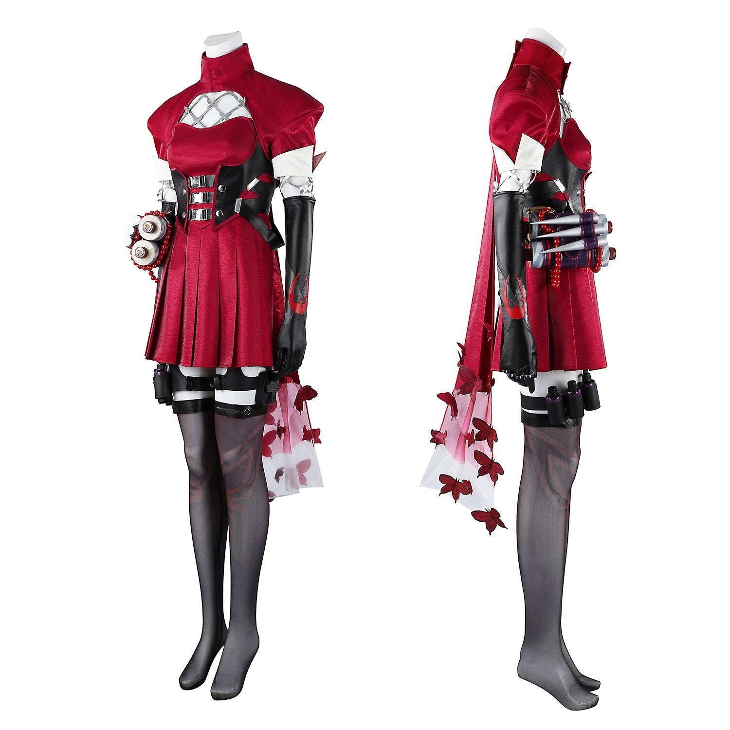 Marvel Rivals Psylocke Blood Kariudo Skin Full Set Cosplay Costumes