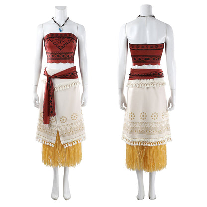 Movie Moana 2 Princess Carnival Dress Women Girl Cosplay Costumes