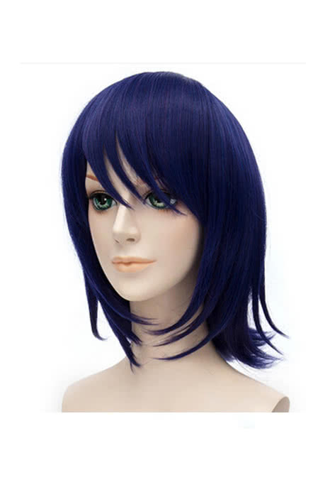 Kantai Collection Tenryu 30cm Straight Purple Cosplay Wigs