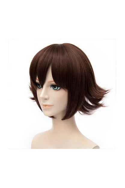 Kantai Collection Kancolle Yukikaze 30cm Short Wavy Brown Cosplay Wig