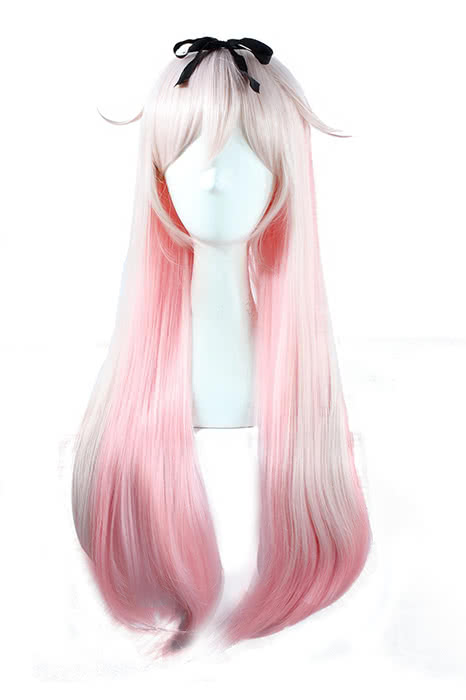 Kantai Collection Kancolle Destroyer Yudachi 80cm Long Straight Pink Cosplay Wig