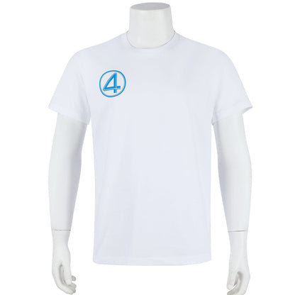 Marvel Rivals Fantastic Four First Steps White T-shirt Cosplay Costumes