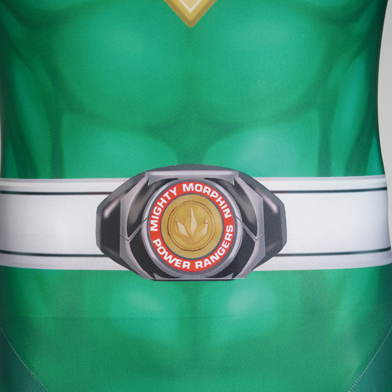 Mighty Morphin Power Rangers Yamato Tribe Knight Burai Green Costumes
