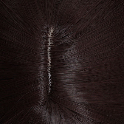 Genshin Impact Beidou Dark Brown Long Cosplay Wigs