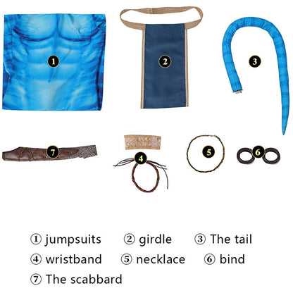 Avatar 2 The Way of Water Jake Sully Jumpsuit Cosplay Costume