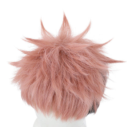 Jujutsu Kaisen Yuji Itadori Short Pink Gradient Black Cosplay Wigs