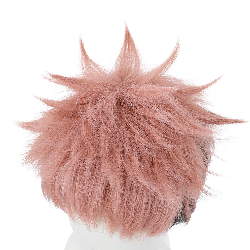 Jujutsu Kaisen Yuji Itadori Short Pink Gradient Black Cosplay Wigs
