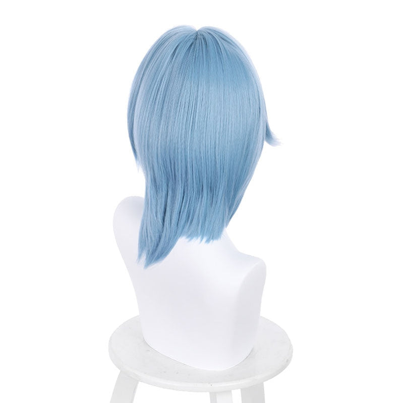 Genshin Impact Eula Blue White Long Cosplay Wigs