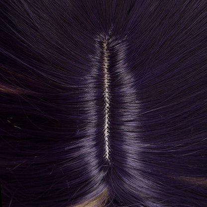 LOL Coven Ahri Purple Blonde Long Cosplay Wigs