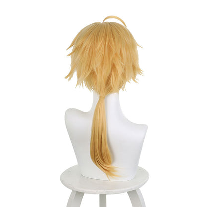 Genshin Impact Thoma Blonde Halloween Cosplay Wigs