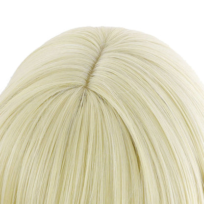 Genshin Impact Traveler Lumine Blonde Ponytail Cosplay Wigs