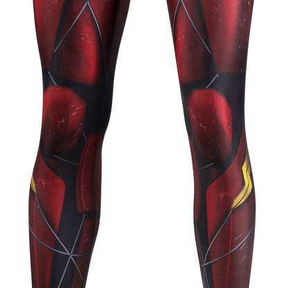 Justice League Barry Allen The Flash Male Jumpsuit with Mask Cosplay Costumes