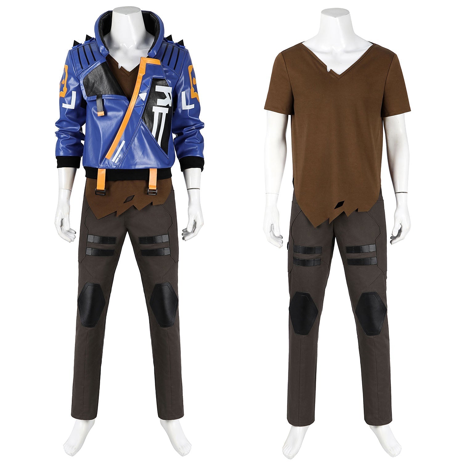 Valorant Yoru Outfit Male Leather Cosplay Costumes